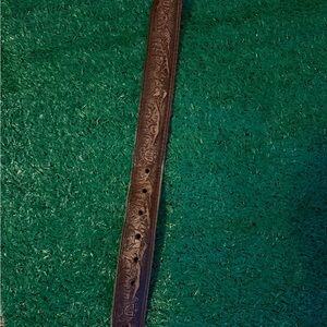 Real cowhide belt with heritage style vintage design